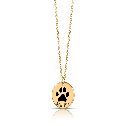 Custom Paw Print Necklace