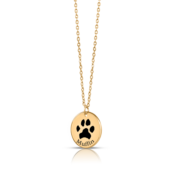 Custom Paw Print Necklace