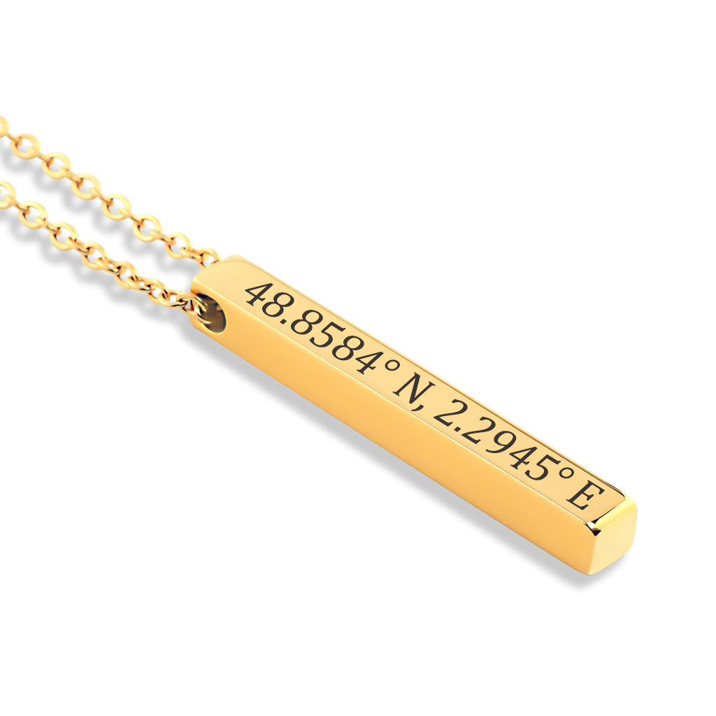 Custom Co-ordinates Necklace