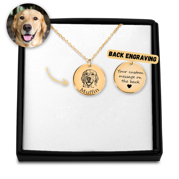 Custom Pet Portrait Necklace