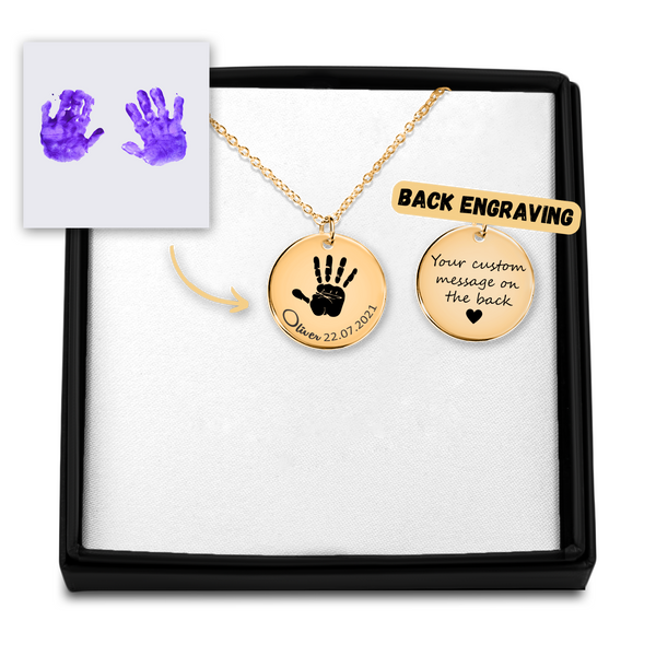 Custom Hand Print Necklace