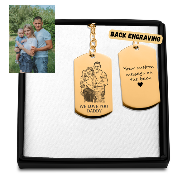 Custom Portrait Keychain