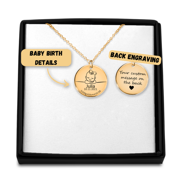 Custom Birth Details Necklace