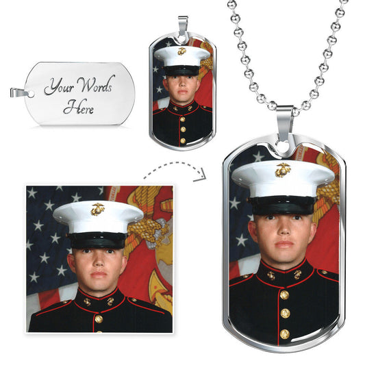 Custom Dog Tag Photo Necklace