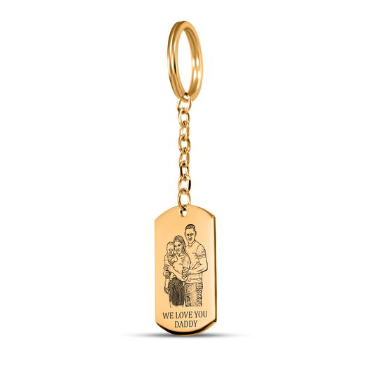 Custom Portrait Keychain