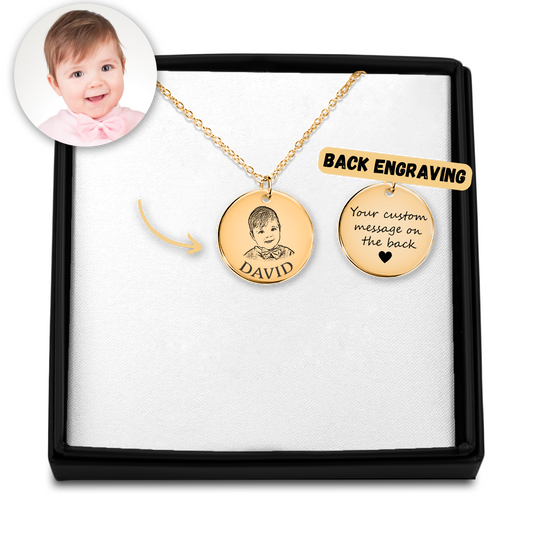 Custom Baby Portrait Necklace